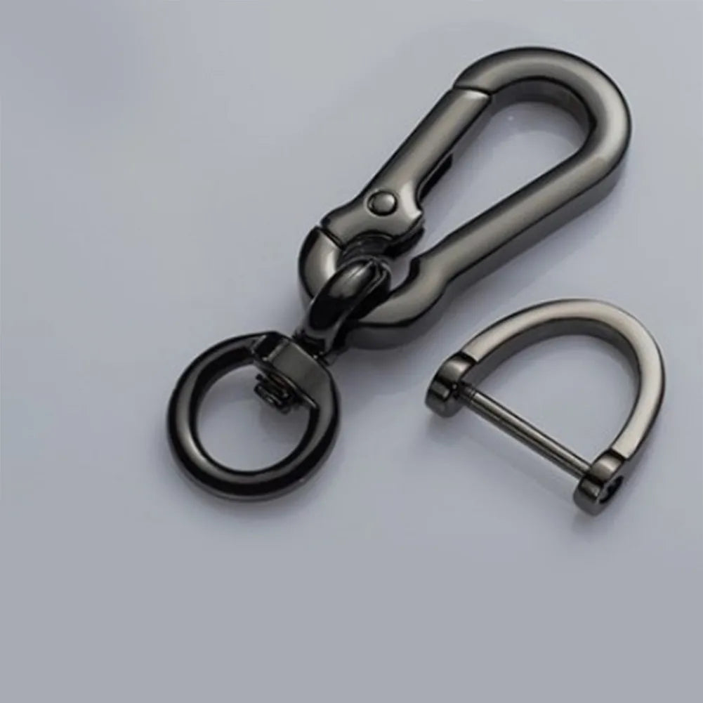 Zinc Alloy Keychain with Horseshoe Buckle