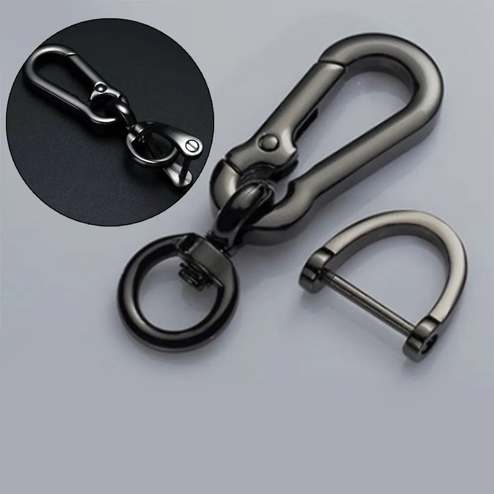 Zinc Alloy Keychain with Horseshoe Buckle