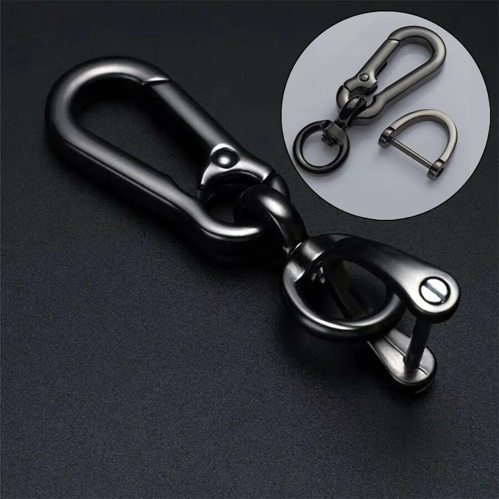 Zinc Alloy Keychain with Horseshoe Buckle