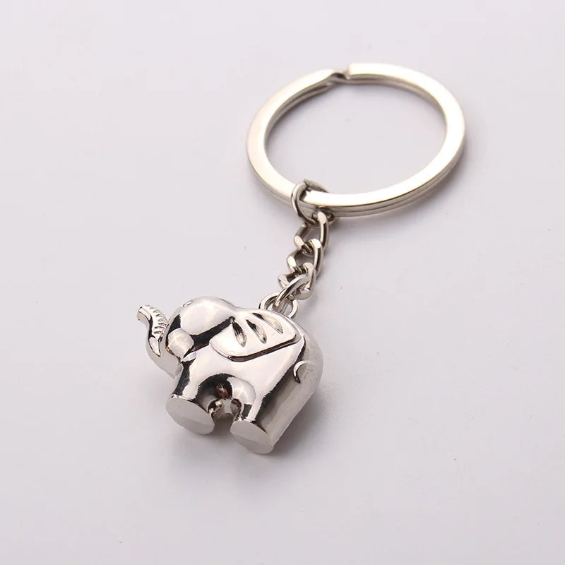 Elephant Horseshoe Ring Keychain