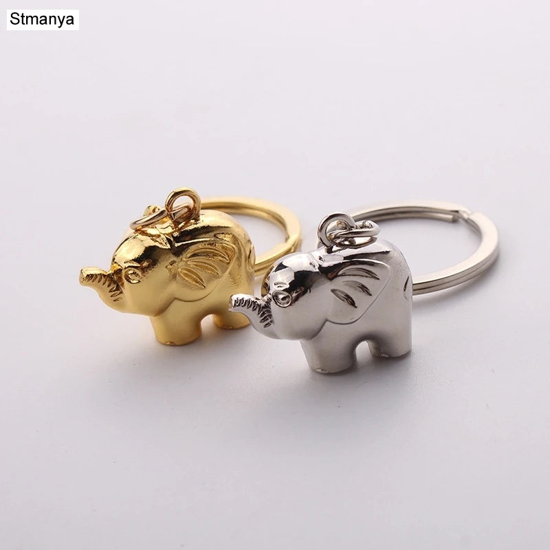 Elephant Horseshoe Ring Keychain