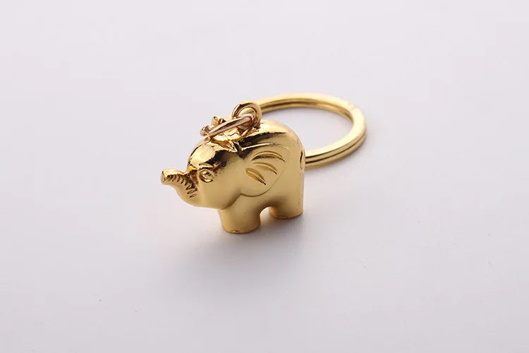 Elephant Horseshoe Ring Keychain