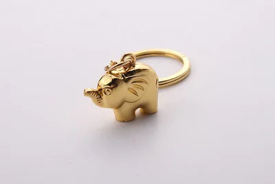 Elephant Horseshoe Ring Keychain