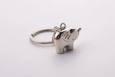 Elephant Horseshoe Ring Keychain