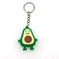 3D Smiling Avocado Resin Keychain