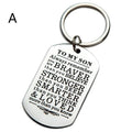 Keychain Gifts To My Son Daughter Always Remember You Are Braver Than You Believe Key Ring Family Gifts Jewelry From Dad Mom