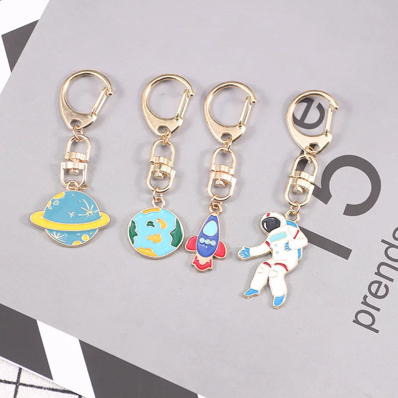 Celestial Charm Keychain with D-Ring Clasp