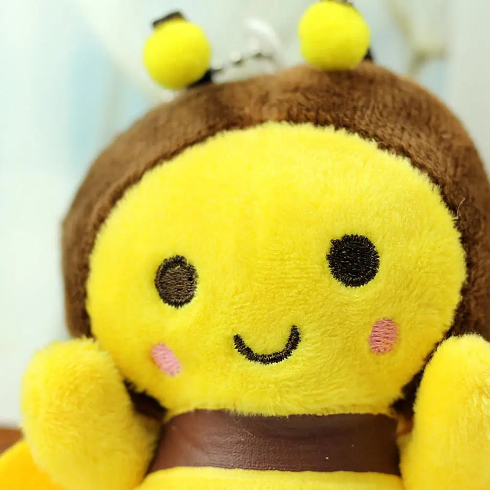Plush Honeybee Bag Charm and Keychain