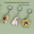 Clear Acrylic Anime Keychain with UV Coating