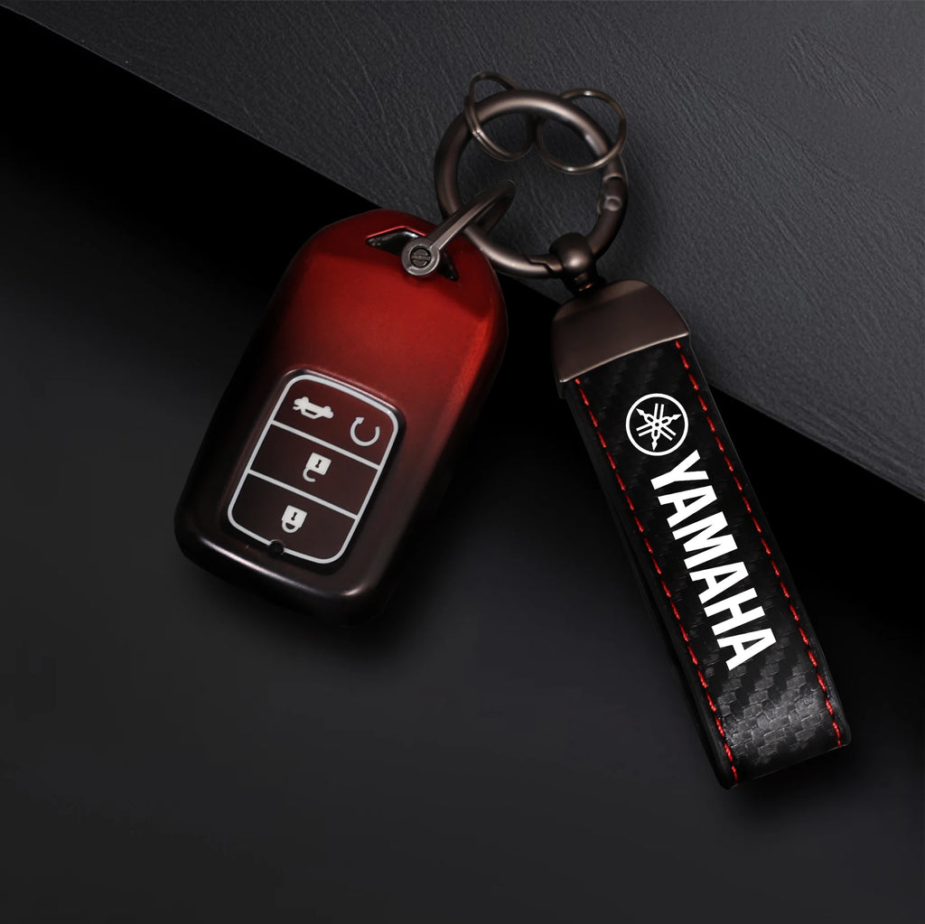 Smooth Alloy Motorcycle Keychain