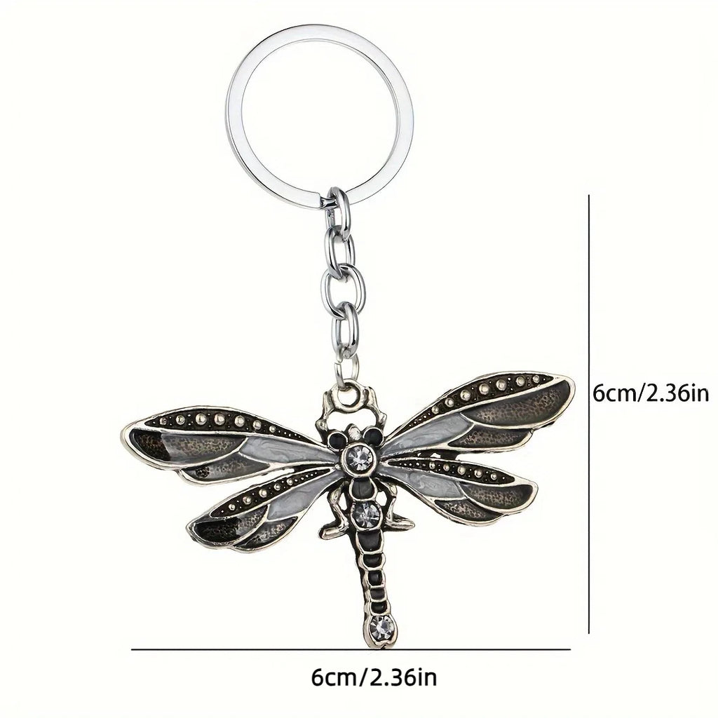 Vintage Dragonfly Zinc Alloy Keychain