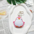 Penguin PU Leather Charm Keychain