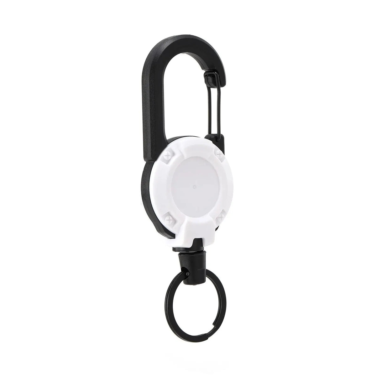 Retractable Carabiner Keychain with 68 cm Steel Wire