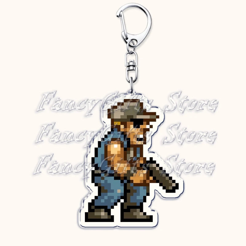 Metal Slug Acrylic Keychain with Lobster Clasp