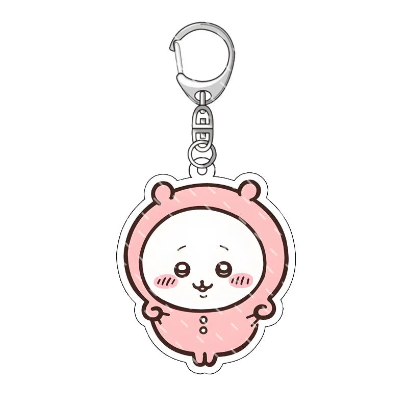 Cute Acrylic Keychain  All Character Variations 2-Sided Printed Charms for Backpacks  Keys Perfect Kawaii Gift for Fans