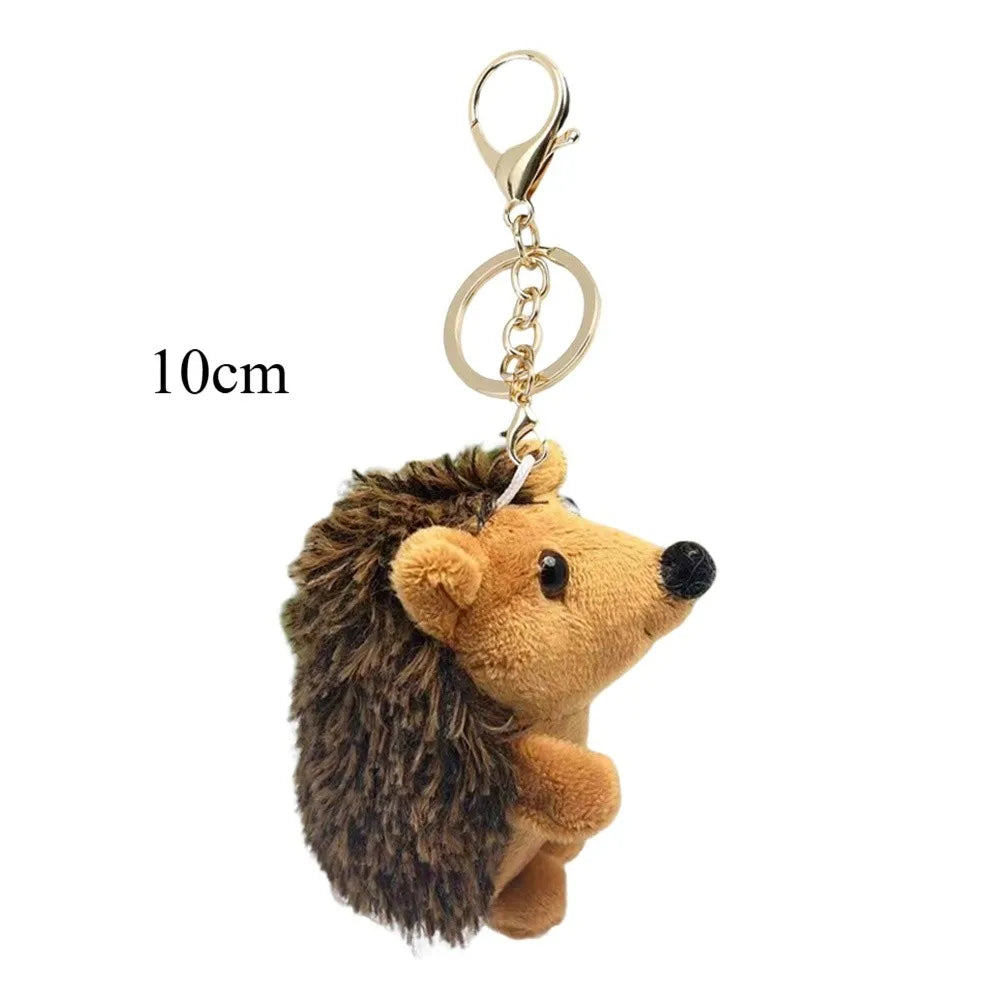 Plush Hedgehog Keychain Charm