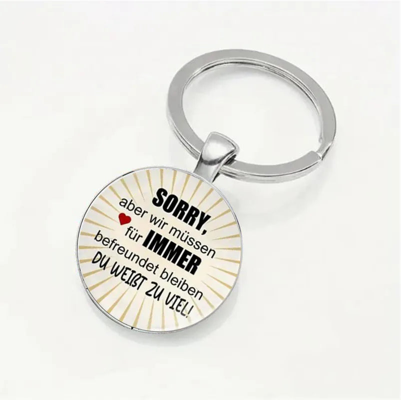 Sorry Aber keychain - the perfect gift for colleagues and friends,