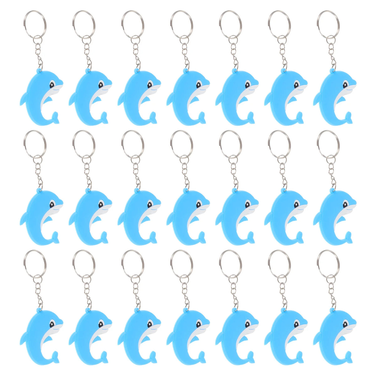 Dolphin Keychain and Bag Pendants, 21-Pack