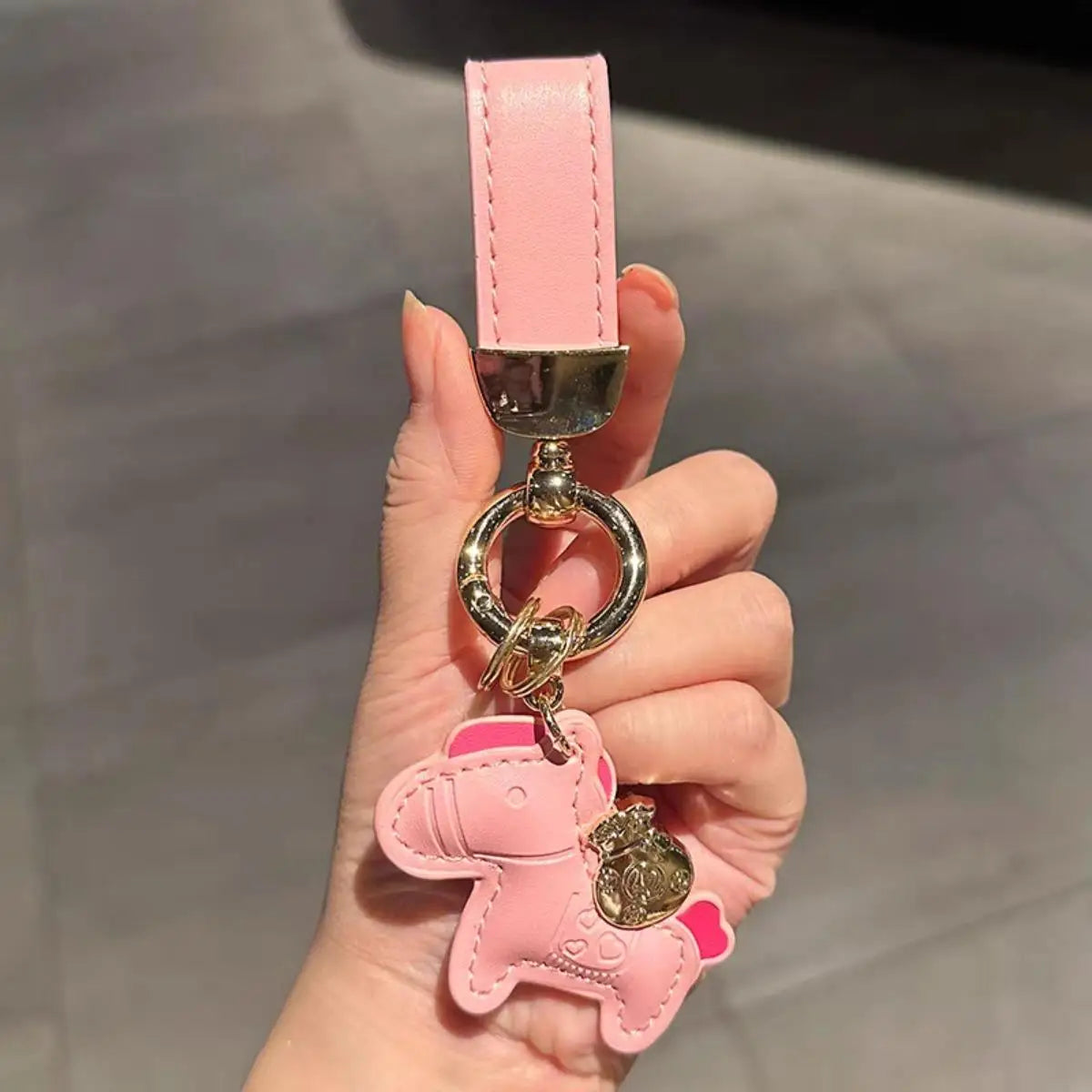 2026 Horse Keychain Cute Pony Keyring Cartoon CUTE Animal Bag Pendant Women Men Unisex
