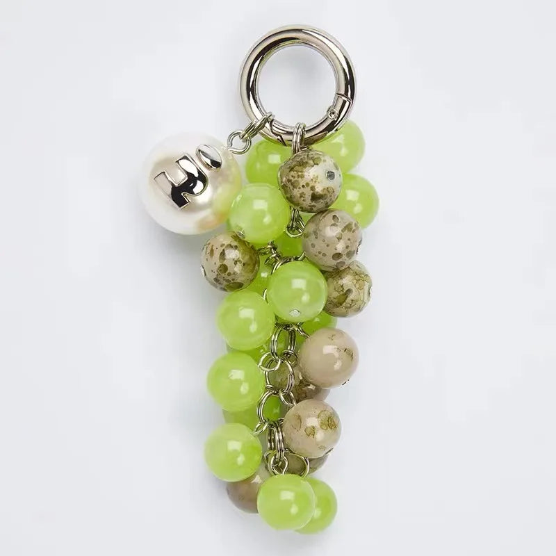 Grape Cluster Keychain and Bag Charm