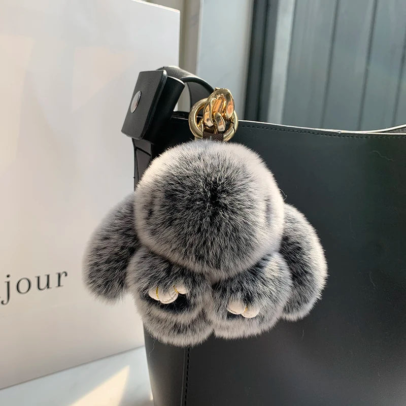 Rex Rabbit Fur Bunny Bag Charm