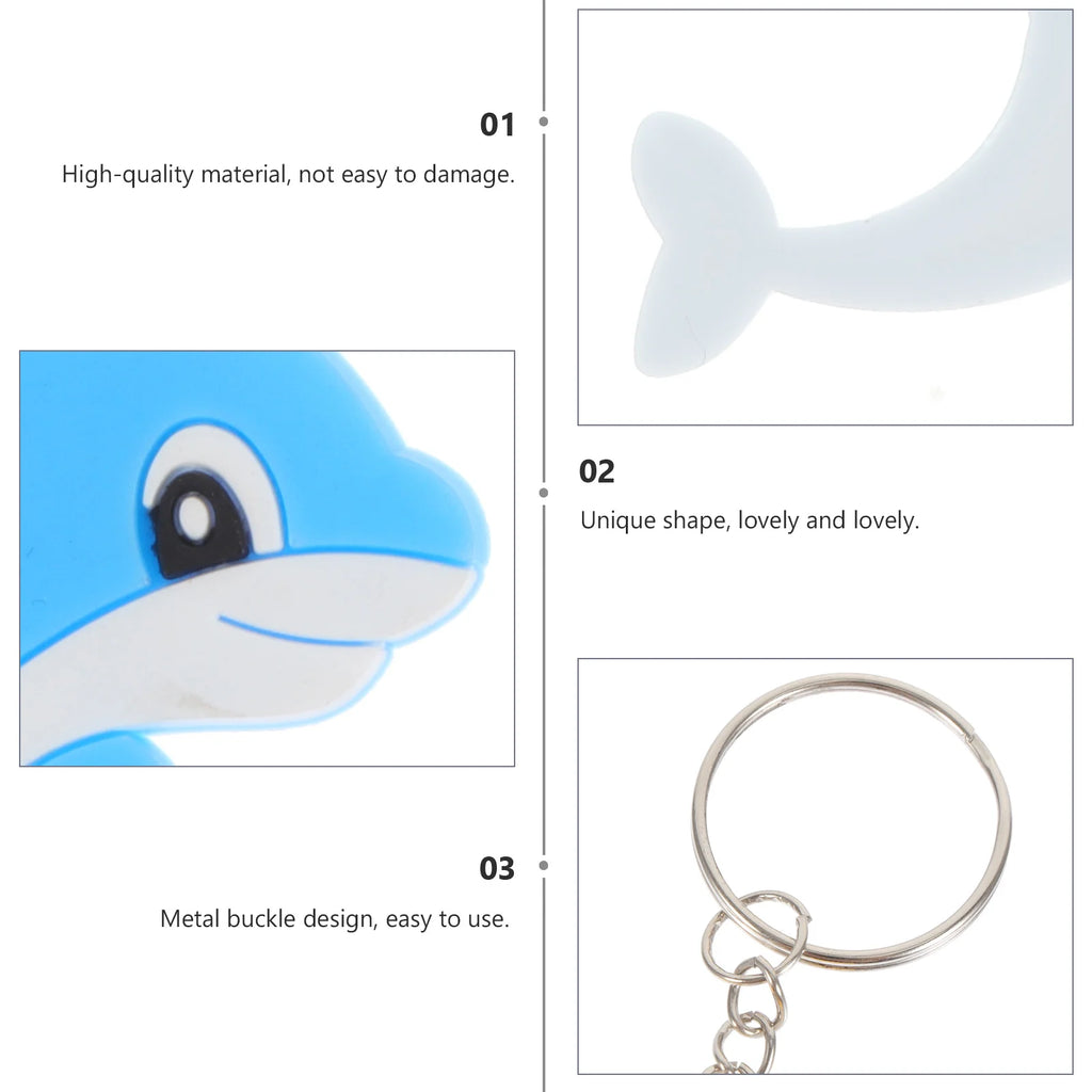 Cartoon Dolphin Keychain and Bag Charm