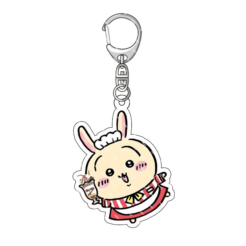 Cute Acrylic Keychain  All Character Variations 2-Sided Printed Charms for Backpacks  Keys Perfect Kawaii Gift for Fans