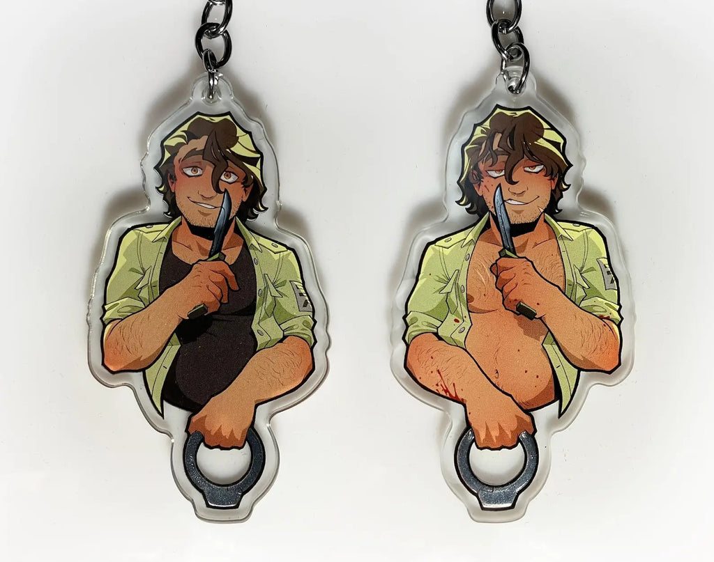 Double-Sided Acrylic Charm Keychain