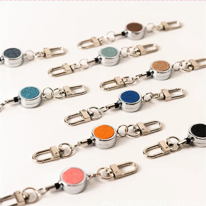 Retractable Aluminium ID Badge and Key Reel