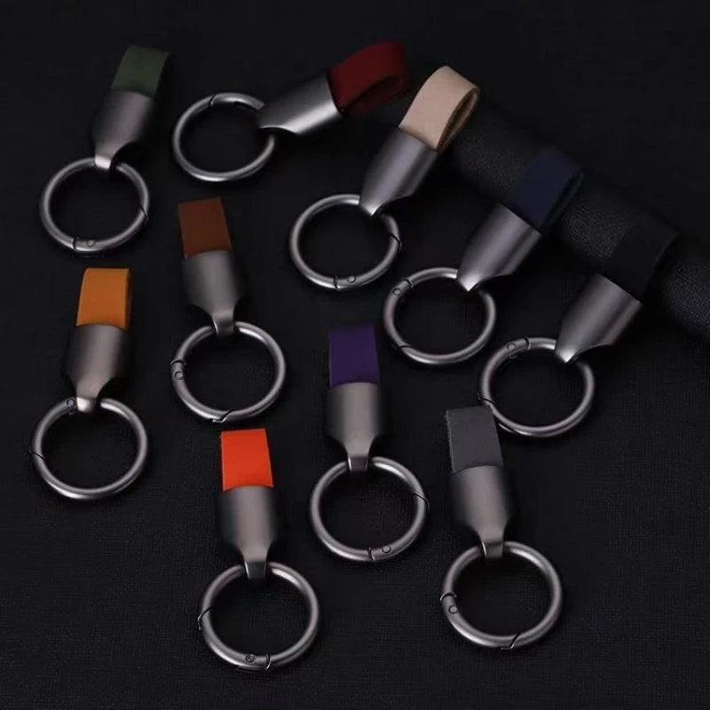 Zinc Alloy Car Keychain in Gunmetal Black