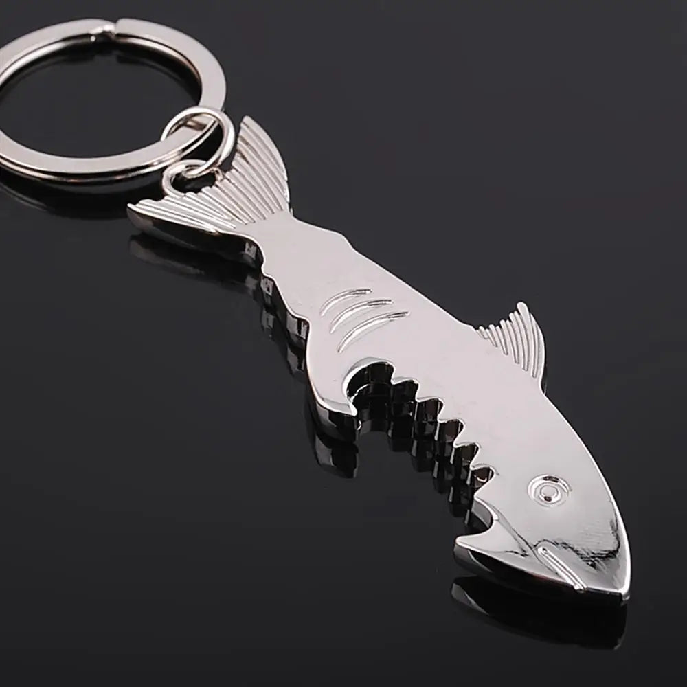 Shark Keychain Bottle Opener Fish Beer Bottle Opener Keychain Charms For Bag Keys Car Keys Accessories Keyring Jewelry Gift