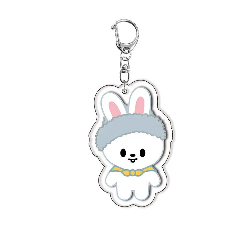 Acrylic Keychain Cute Animals Hanging Pendant Backpack Charm Ornament Decorative Accessories Merchandise Fans Collection Goods