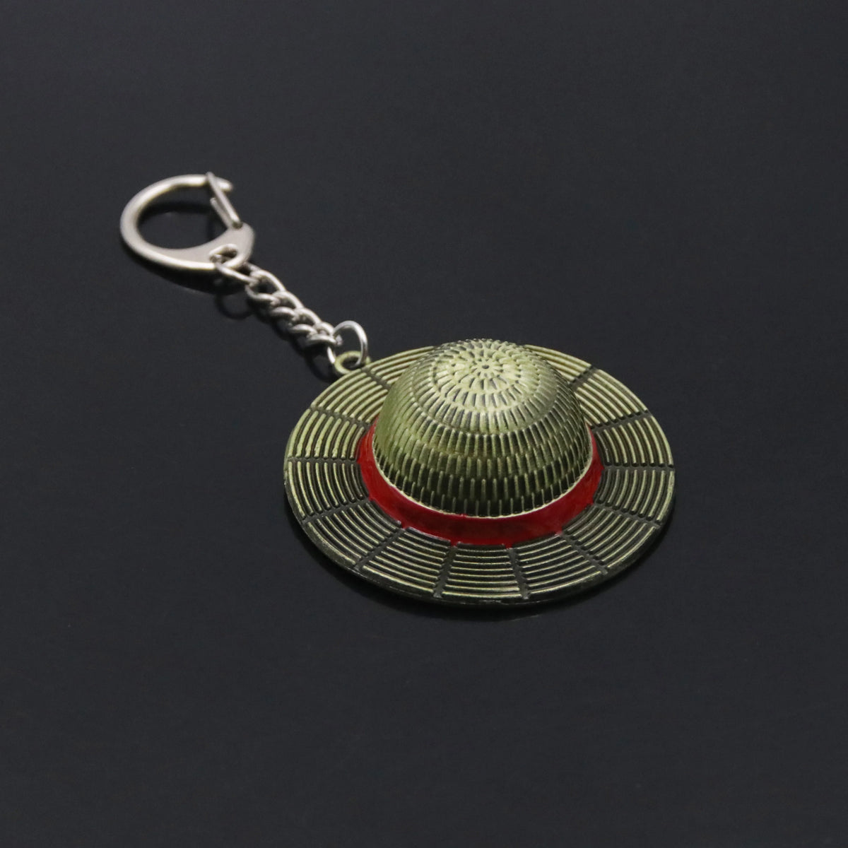 Anime Straw Hat Zinc Alloy Keychain