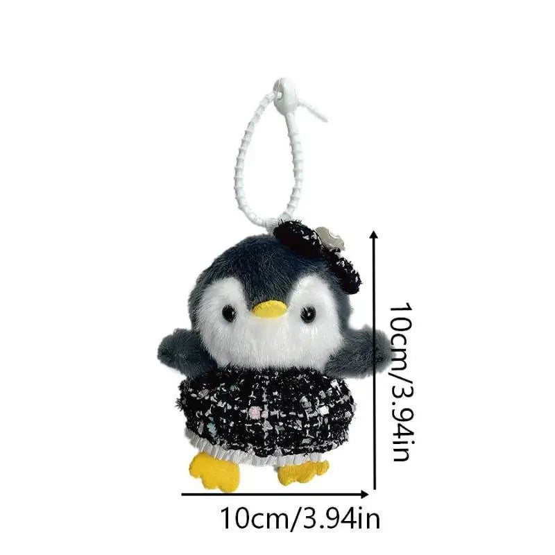 Penguin Plush Keychain with Embroidered Details
