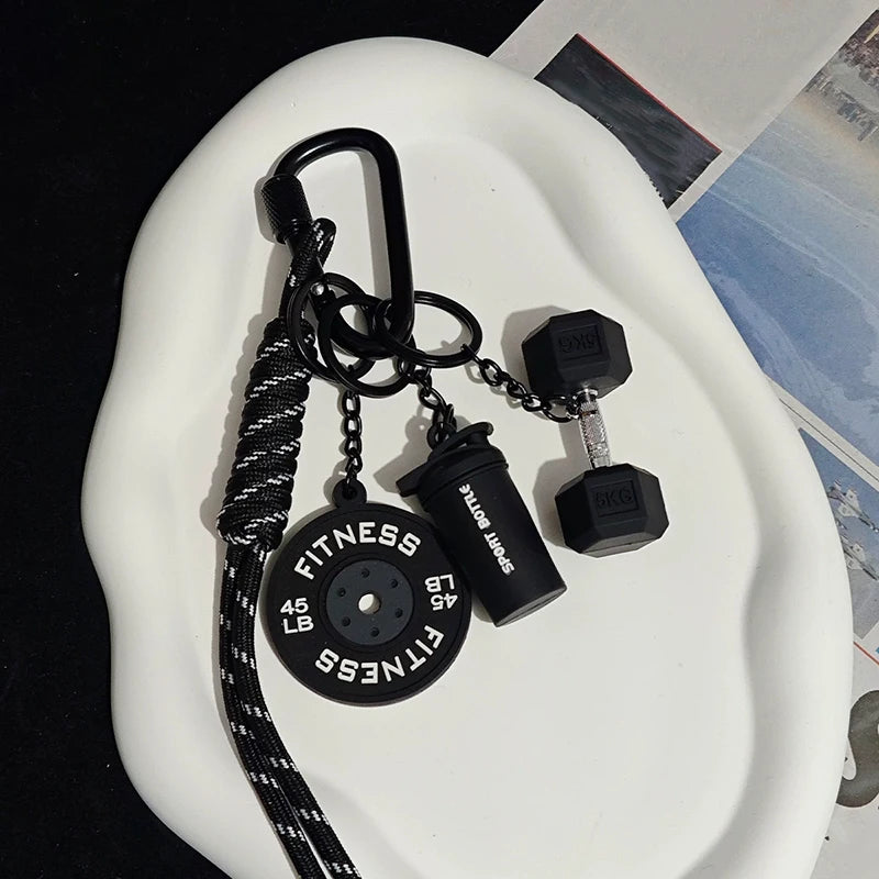 Kettlebell Keychain with Carabiner Clip