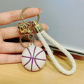Basketball Keychain with Braided Cord and Bell