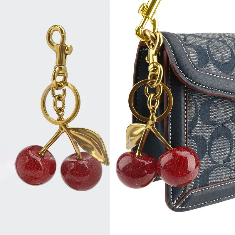Resin Fruit Bag Charm and Keychain