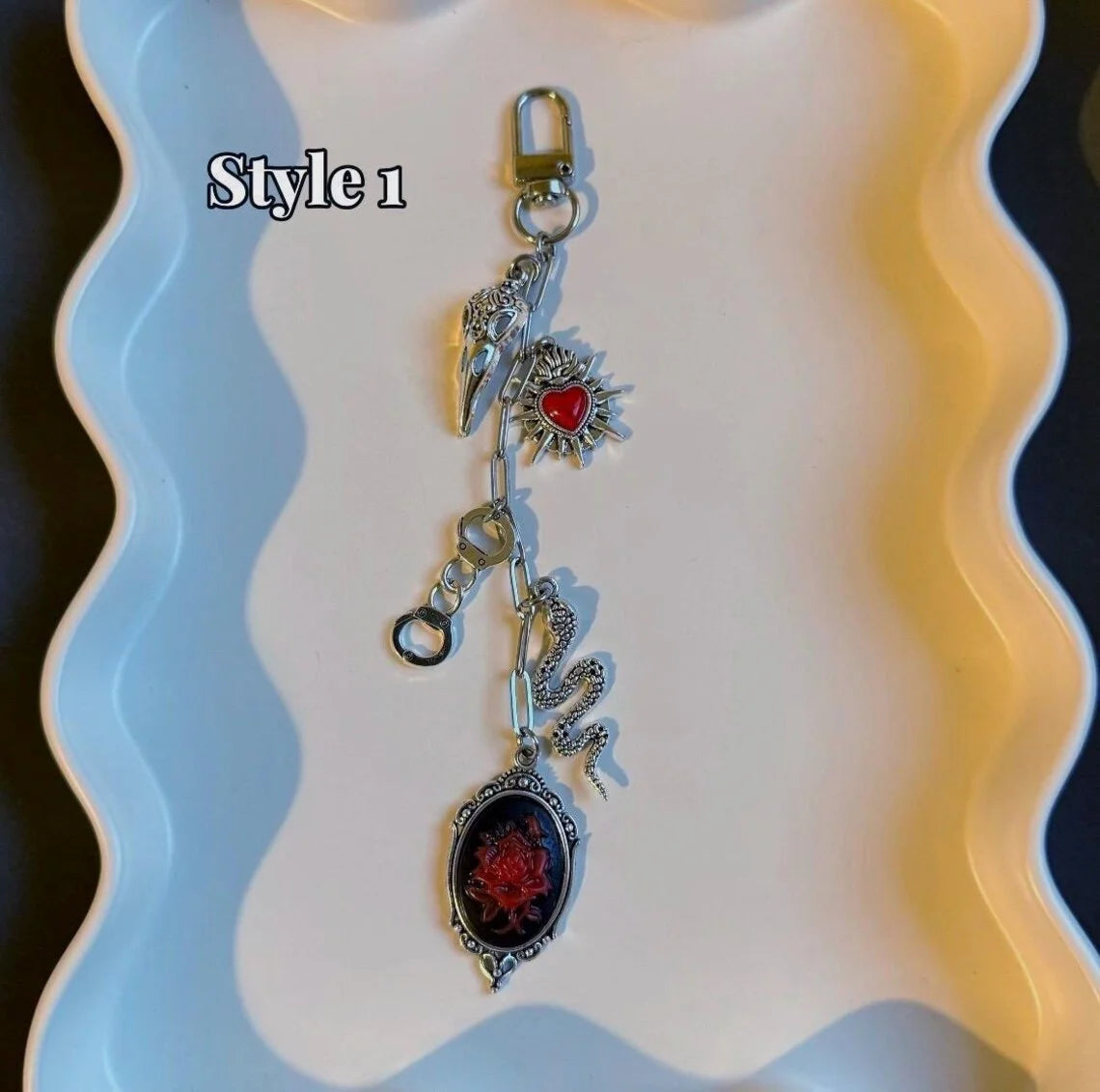 Neo-Gothic E-Reader and Bag Charm