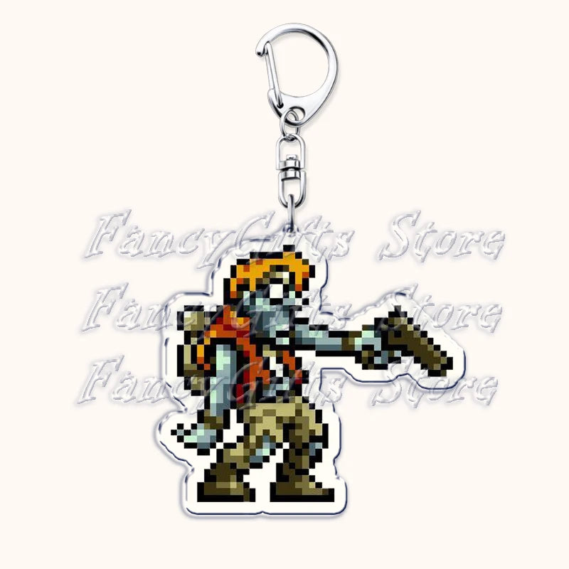 Metal Slug Acrylic Keychain with Lobster Clasp