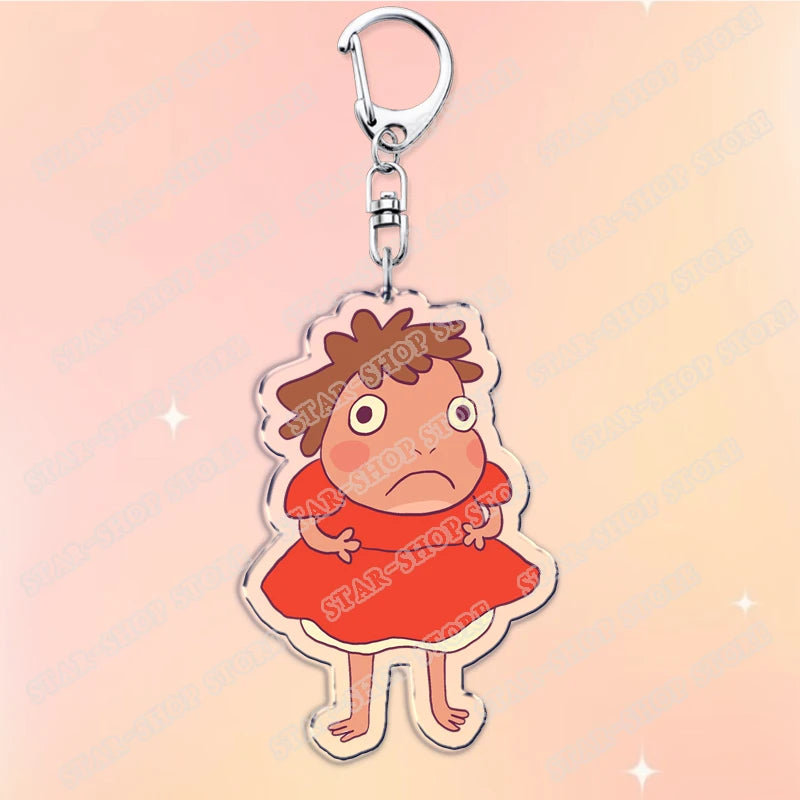 Anime Acrylic Charm Keychain with Lobster Clasp