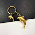 3D Dolphin Keychain in Zinc Alloy