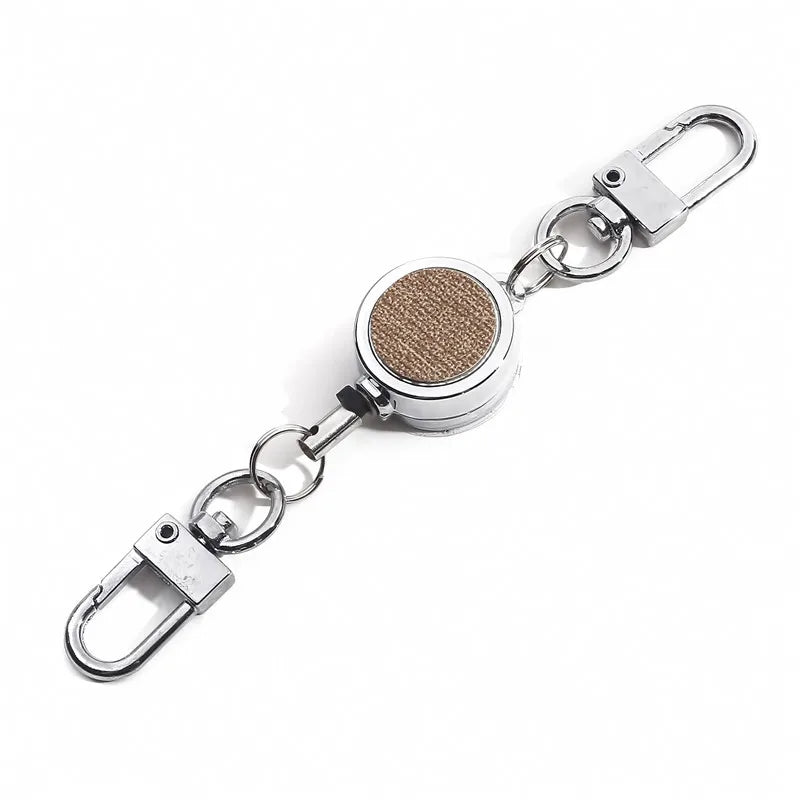 Retractable Aluminium ID Badge and Key Reel