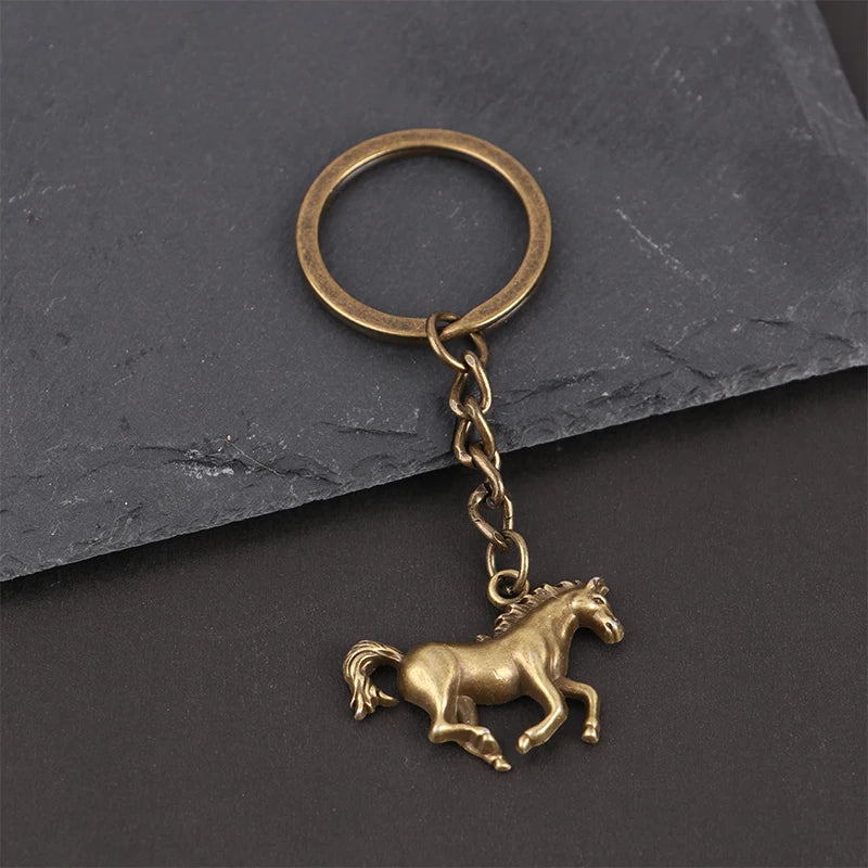 Vintage Horse Pendant Keychain
