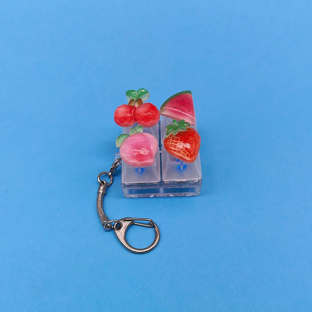 Keyboard Keycap Fidget Keychain with Click Sound