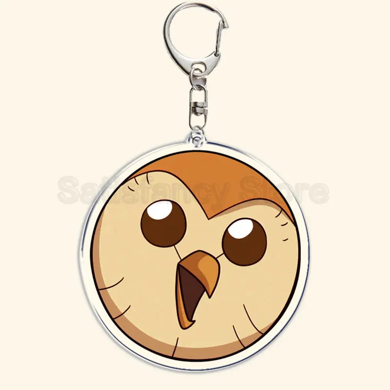 Printed Acrylic Character Keychain with Metal Clasp