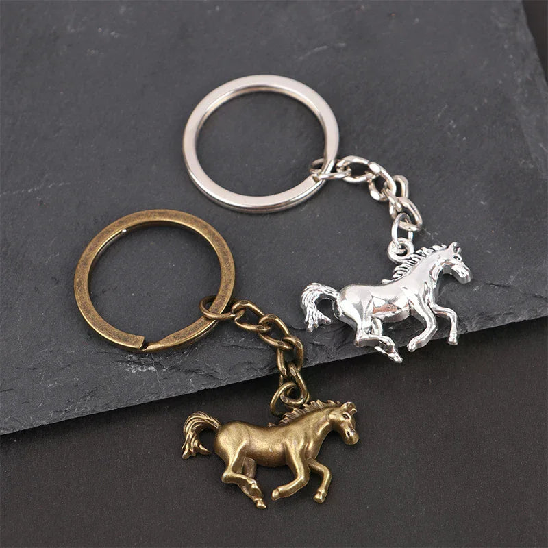Vintage Horse Pendant Keychain