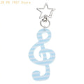 Modern  Keychain Featuring Music Note Lightweight Compact Everyday Accessory 55KA
