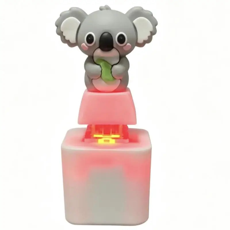 Rechargeable Mechanical Switch Keychain with LED and Sound