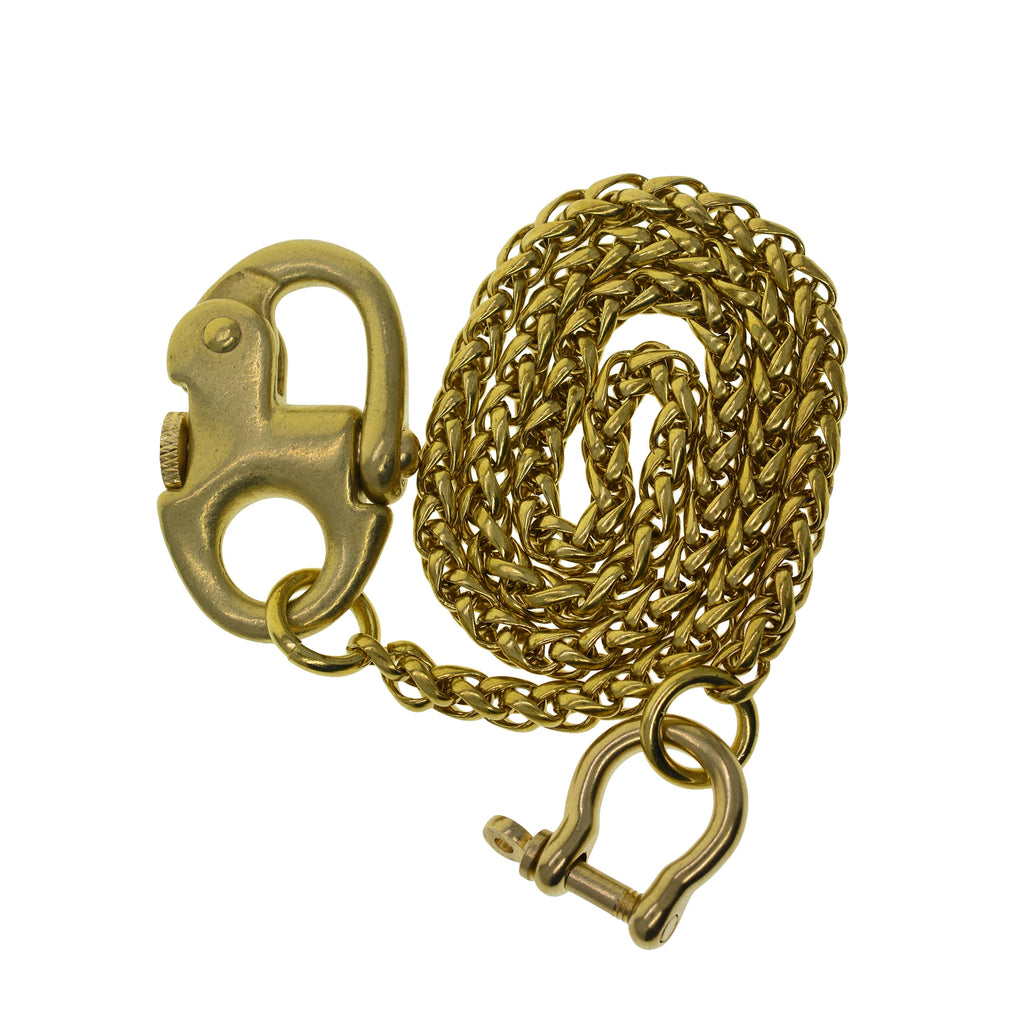 Brass snake wallet jean trousers biker chains snake chain D shackle connector oval  sweden nautical carabiner hook keychains