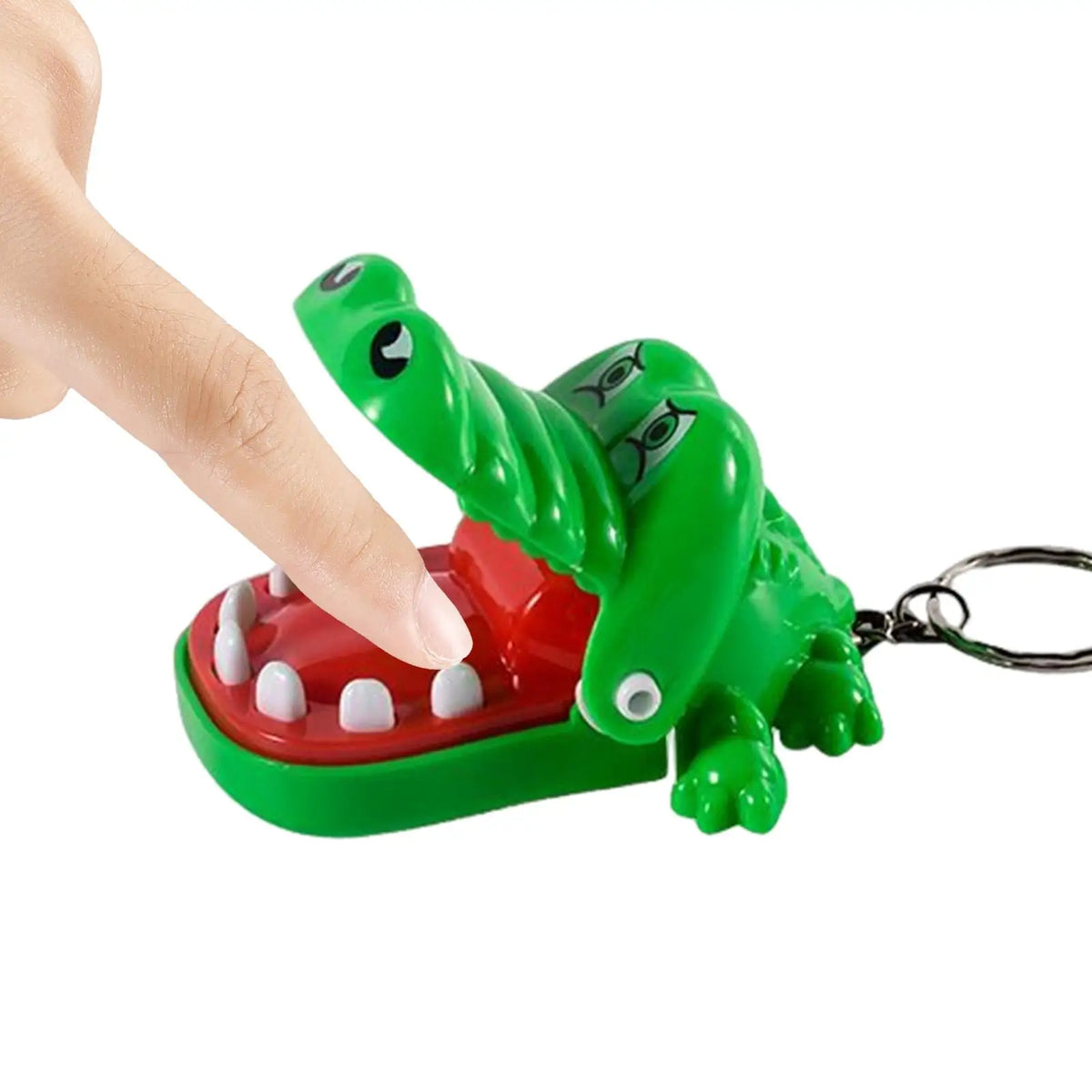 Animal Keychains Crocodile Dentist Game Keyring Funny Bag Charm Purse Wallet Phone Pendant for Car Travel Handbag Decoration